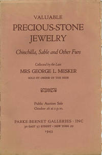 Valuable diamond and emerald jewelry. October 26, 1943