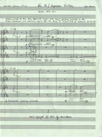 No. 10 / Supreme Virtue for double SATB choir. Autograph musical manuscript of the complete full score