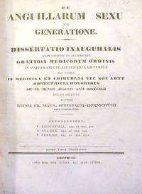 De Anguillarum Sexu ac Generatione. Dissertatio Inauguralis