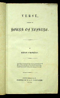 VERSE, WRITTEN IN HOURS OF LEISURE