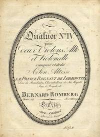 Quatuor No. IV; pour deux Violons, Alto et Violoncelle [Subtitle]: compos&eacute; et dedi&eacute; A  Son Altesse Le Prince Regnant de Lobkowitz... Oeuv. 12. [Parts]