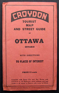 CROYDON TOURIST MAP AND STREET GUIDE OF OTTAWA, ONTARIO