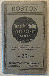 RAND McNALLY VEST POCKET MAP, SHOWING STREETS, TRANSPORTATION LINES, PARKS, PUBLIC BUILDINGS, ETC