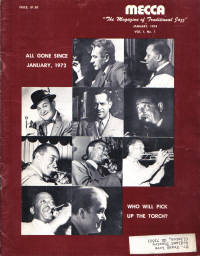 MECCA The Magazine of Traditional Jazz January 1974 MECCA The Magazine of Traditional Jazz January 1974