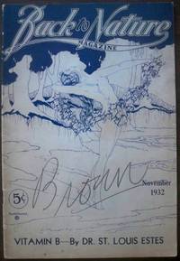 BACK TO NATURE MAGAZINE, NOVEMBER 1932, VOL. 17, NO. 4