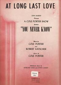Sheet music (1) from this Broadway show. Song: At Long Last Love Sheet music (1) from this Broadway show. Song: At Long Last Love