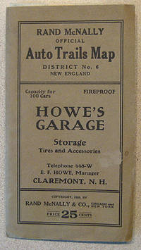 RAND McNALLY OFFICIAL AUTO TRAILS MAP. DISTRICT NO. 6. NEW ENGLAND