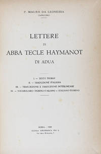 Lettere di Abba Tecle Haymanot di Adua [FROM THE PERSONAL LIBRARY OF WOLF LESLAU]