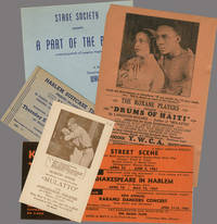 [A COLLECTION OF PROGRAMS AND OTHER PRINTED ITEMS RELATED TO PRODUCTIONS OF PLAYS OR OTHER WORKS BY OR RELATING TO LANGSTON HUGHES]