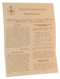 Quadricentennial Newsletter, Volume I, No. 1 (September, 1981)