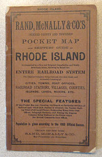 RAND McNALLY & CO.'S INDEXED COUNTY AND TOWNSHIP POCKET MAP AND SHIPPERS GUIDE OF RHODE ISLAND