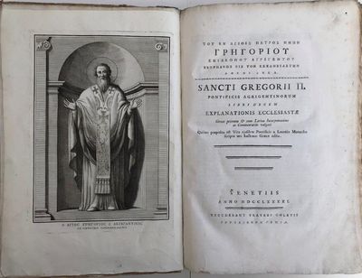 Image for Sancti Gregorii II. Pontificis Agrigentinorum Libri Decem Explanationis Ecclesiastae, Graece primum & cum Latina interpretatione ac commentariis vulgati. Quibus praeposite est Vita ejusdem Pontificis a Leontio Monacho scripta nec hactenus Graeca edita.