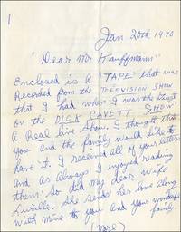 AUTOGRAPH LETTER SIGNED (ALS) of 3-1/2 pages