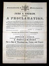 Proclamation of Thanksgiving