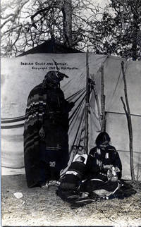 [POSTCARD]. "Indian Chief and Family. Copyright 1909 by W. H. Martin."