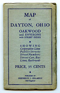 MAP OF DAYTON, OHIO. OAKWOOD AND ENVIRONS WITH STREET INDEX