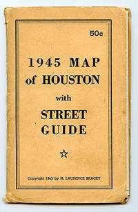 1945 MAP OF HOUSTON WITH STREET GUIDE