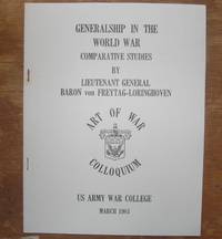 generalship in the world war Comparative Studies generalship in the world war Comparative Studies
