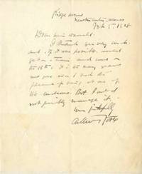 Autograph letter signed