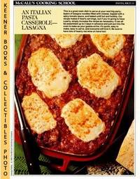McCall's Cooking School Recipe Card: Pasta, Rice 11 - Lasagna (Replacement  McCall's Recipage or Recipe Card For 3-Ring Binders)