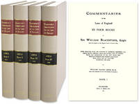Commentaries on the Laws of England in Four Books, With Notes
