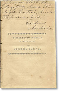 Dissertatio Medica Inauguralis, Sistens Observationes ad Abscessum Bursalem Pertinentes (...) Universitatis Harvardianae Praesidis (...)