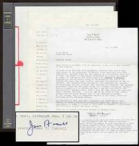 Two Typed Letters Signed to a rare bookseller