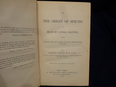 Image for On the Origin of Species By Means of Natural Selection Or The Preservation of Favored Races in the Struggle for Life