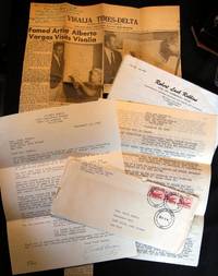 1957 Typed Letter Signed Artist Alberto Vargas (with) Typed Copyright "Idea and Design" from Him as Well as Another Similar Correspondence 1964 Concerning His Partner Robert Lash Robbins, Poster Stamp Artist