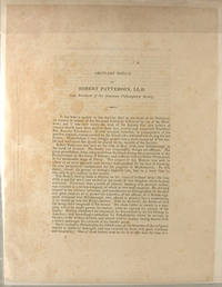 Obituary Notice of Robert Patterson, LL.D. Late President of the American Philosophical Society