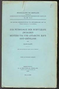 ZUR PETROLOGIE DER SUBVULKANE ZWISCHEN MESTERS VIG UND ANTARCTIC HAVN (OST-GRONLAND)