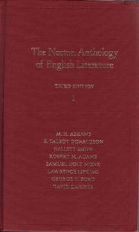 Norton Anthology of English Literature Volume 1 Third Edition