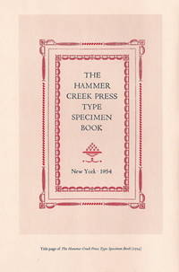 JOHN S. FASS & THE HAMMER CREEK PRESS