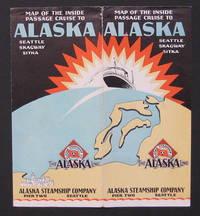 MAP OF THE INSIDE PASSAGE CRUISE TO ALASKA. SEATTLE, SKAGWAY, SITKA