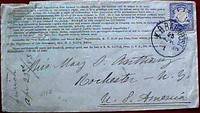 HAND-ADDRESSED ENVELOPE TO HER SISTER