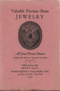 Valuable precious-stone jewelry. April 28, 1948