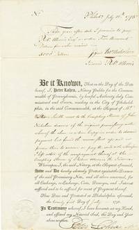 A Letter Of Protest Concerning A Robert Morris Unfulfilled Promissory Note; Morris Was Already In Debtor’s Prison When This Was Filed