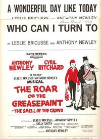 Sheet music (2) from this Broadway show.  Songs:  Who Can I Turn To;  A Wonderful Day Like Today