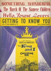 Sheet music (6) from this Broadway show.  Songs:  Getting To Know You;  Hello, Young Lovers;  The March Of The Siamese Children;  My Lord and Master;  Shall We Dance?;  Something Wonderful