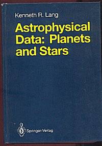 Astrophysical Data: Planets and Stars Astrophysical Data: Planets and Stars