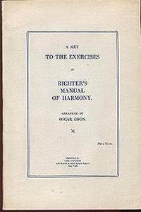 A Key to the Exercises in Richter's Manual of Hamony A Key to the Exercises in Richter's Manual of Hamony