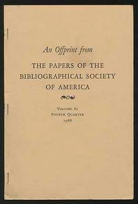 An Inquiry into Ulysses: The Corrected Text: An Offprint from The Papers of the Bibliographical Society of America: Volume 82, Fourth Quarter, December 1988