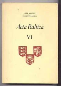 Acta Baltica VI (1966) Acta Baltica VI (1966)