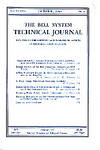 The Bell System Technical Journal - Volume XXIX, No. 4, October 1950