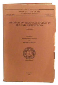 Abstracts of Technical Studies in Art and Archaeology, 1943-1952.   Smithsonian Institution Freer Gallery of Art Occasional Papers, Volume  Two, Number Two.  Publication 4176