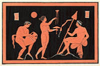Painting from an Etruscan vase [Pl. LXIV]