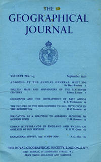 The Failure of the Philosophers to Sail With Cook in the Resolution.  RGS monthly issue