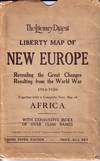 The Literary Digest Liberty Map Of New Europe Revealing the Great Changes Resulting from The World War 1914-1920.  Together With a Complete New Map of Africa - With Exhaustive Index of Over 13,000 Names - With Original Slipcase