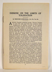 Erskine on the Limits of Toleration