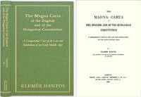 The Magna Carta of the English and of the Hungarian Constitution: A